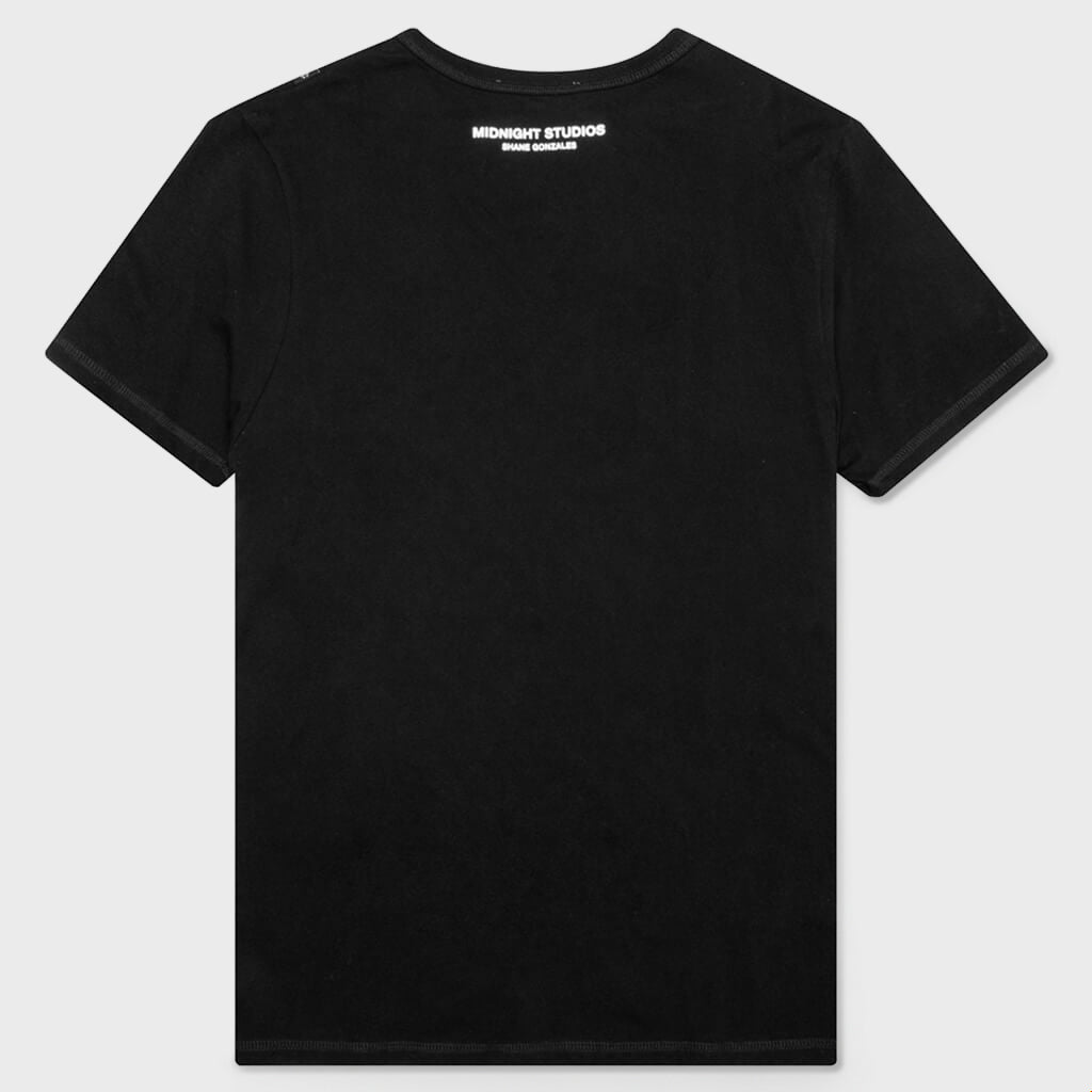 Candy Darling Applique T-Shirt - Black