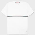 Midweight Jersey Stripe S/S Tee - White