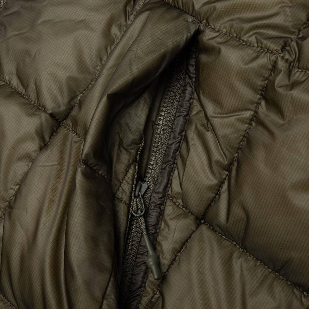 Midweight Hooded Puffer Jacket - Olive