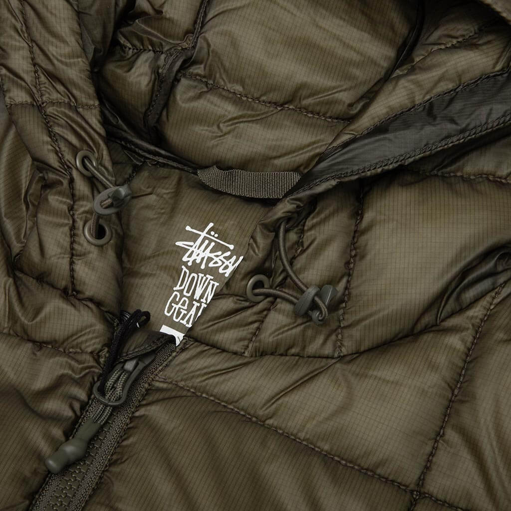 Midweight Hooded Puffer Jacket - Olive
