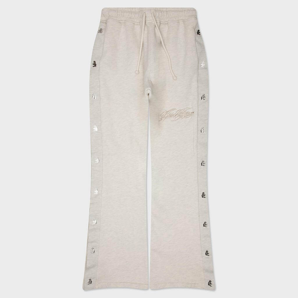 Mirrorface Tattoo Logo Sweatpant - Grey