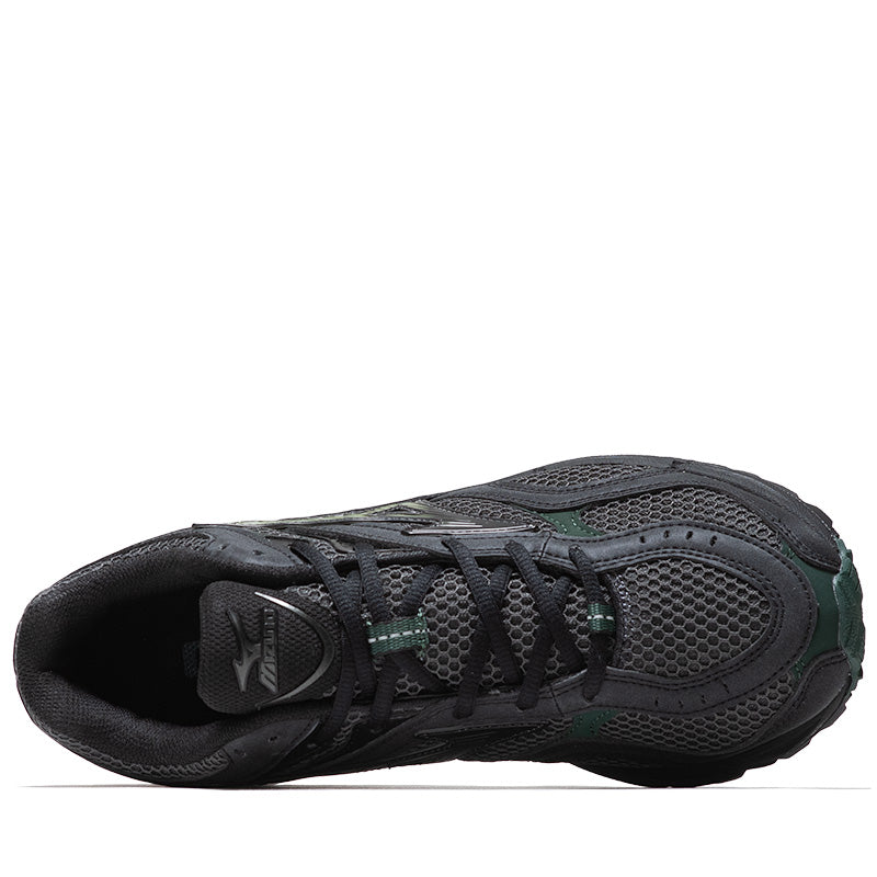 Mizuno Wave Mustang LS - Black Oyster/Green Glow