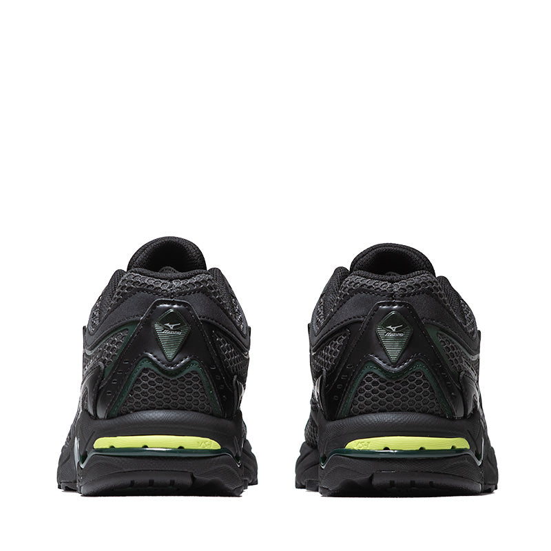 Mizuno Wave Mustang LS - Black Oyster/Green Glow