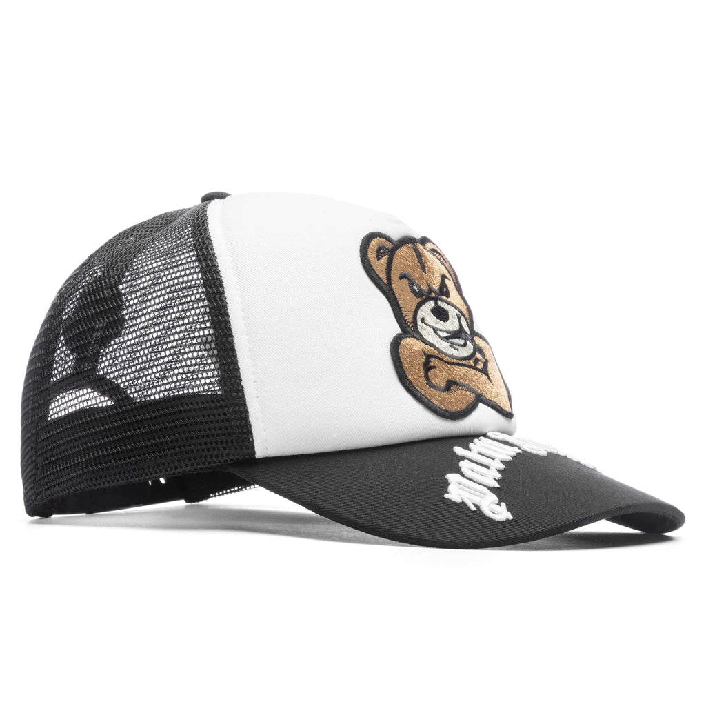 Bear Motif Baseball Cap - Natural