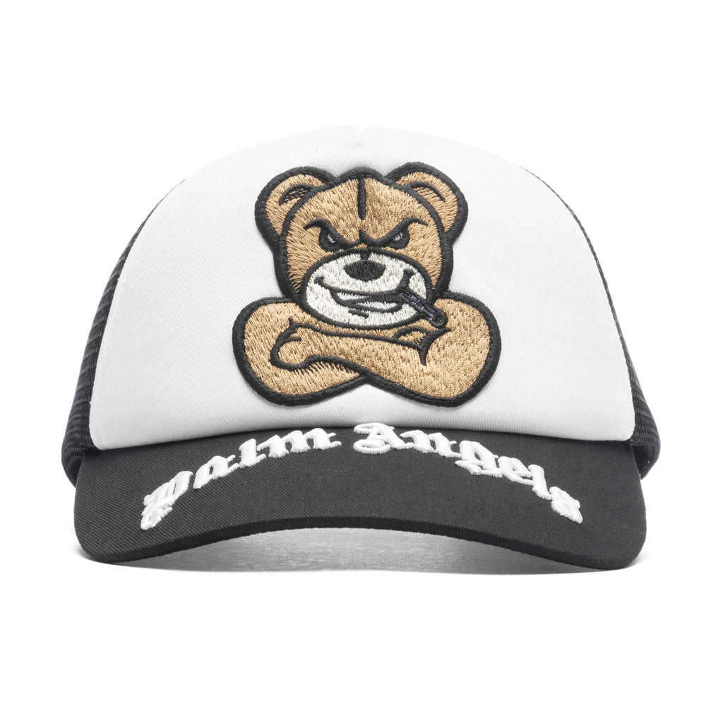 Bear Motif Baseball Cap - Natural