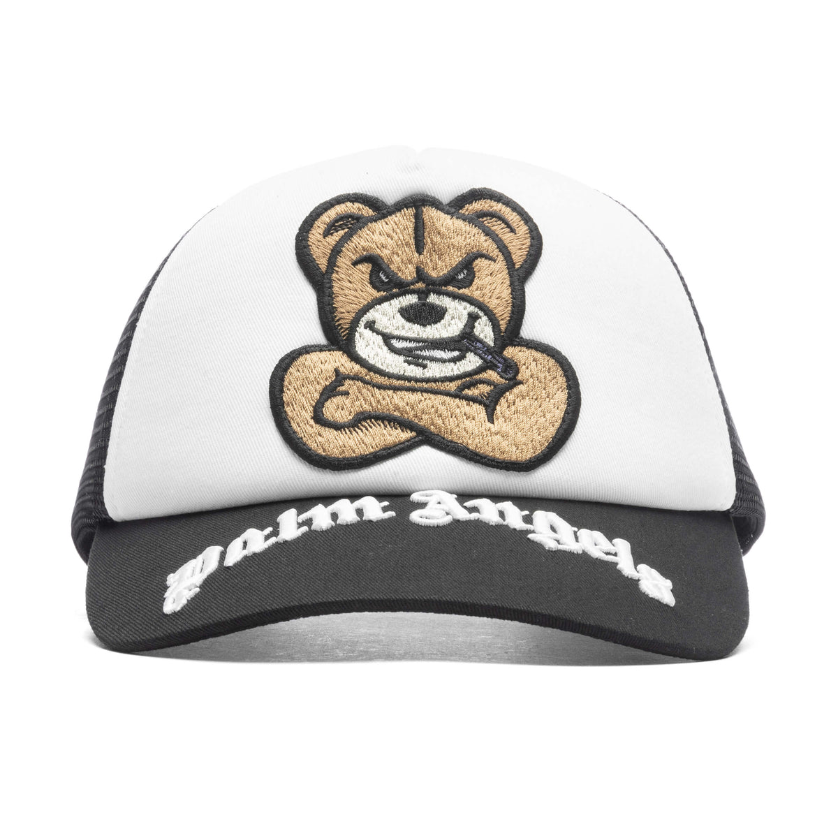 Bear Motif Baseball Cap - Natural