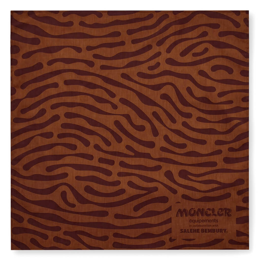 Printed Cotton Scarf - Dark Orange