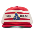 Mont Striped Structure Hat - Red/Off White