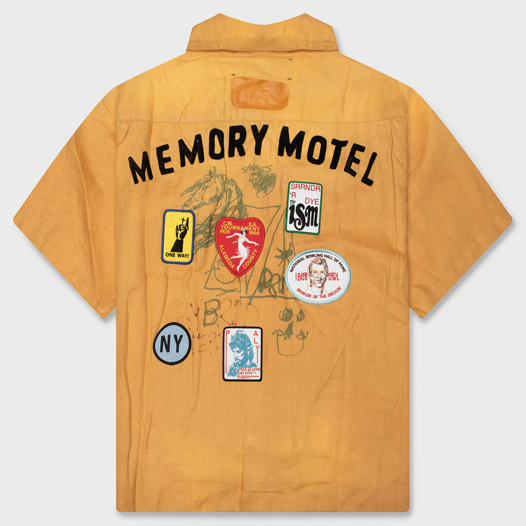 Montauk S/S Bowling Shirt - Yellow
