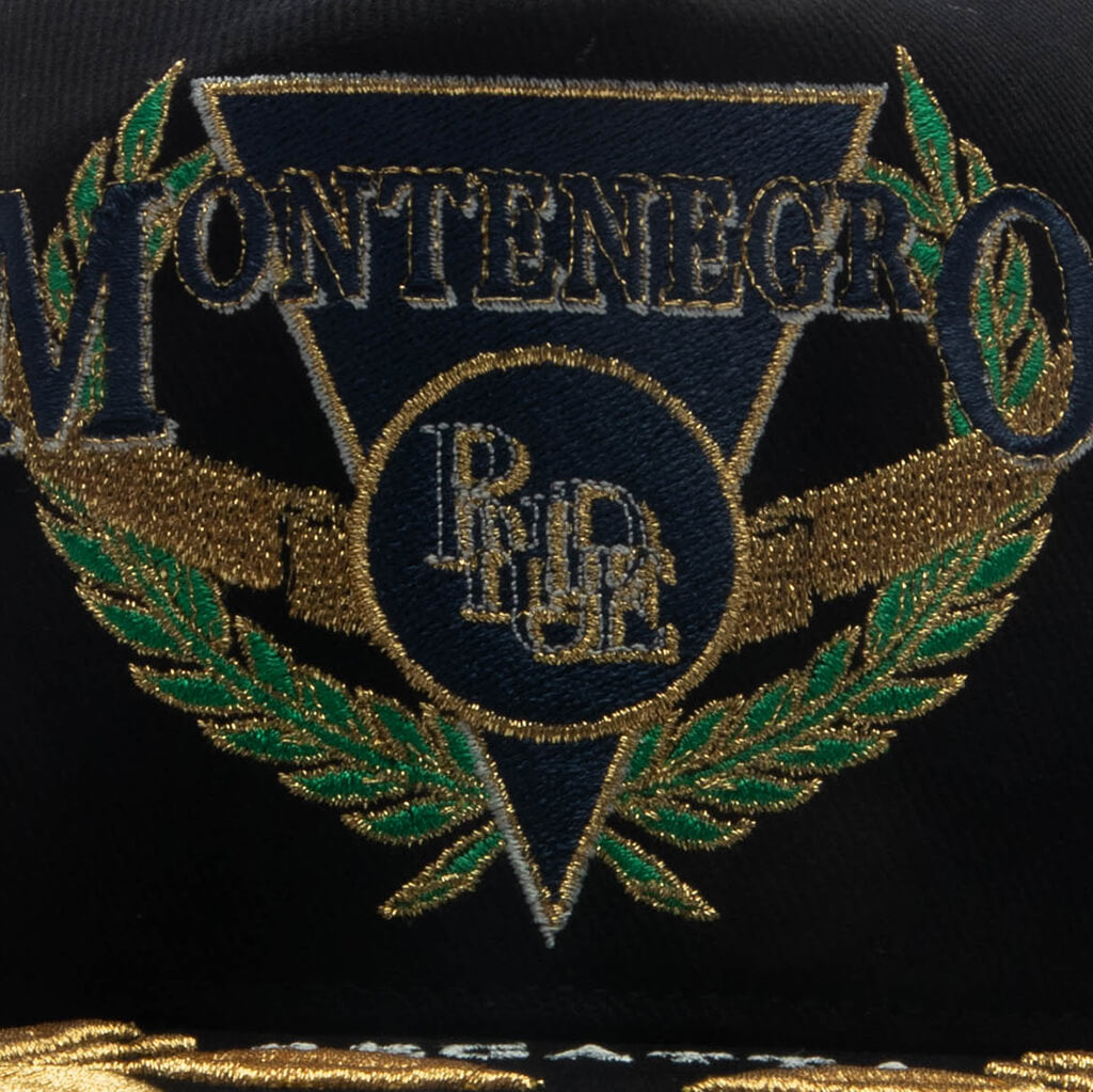 Montenegro Regatta Trucker Hat - Black/Navy/Gold