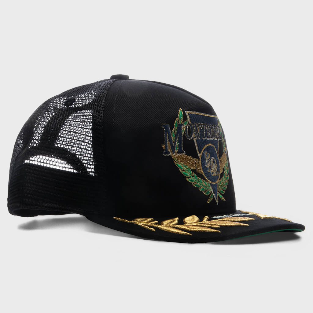 Montenegro Regatta Trucker Hat - Black/Navy/Gold