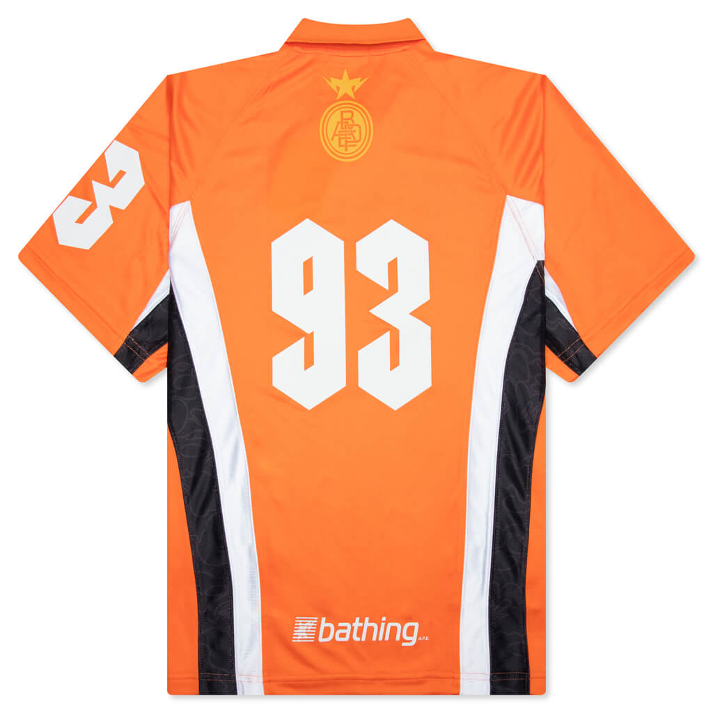 Multi Logo Relaxed Fit Soccer Jersey - Orange