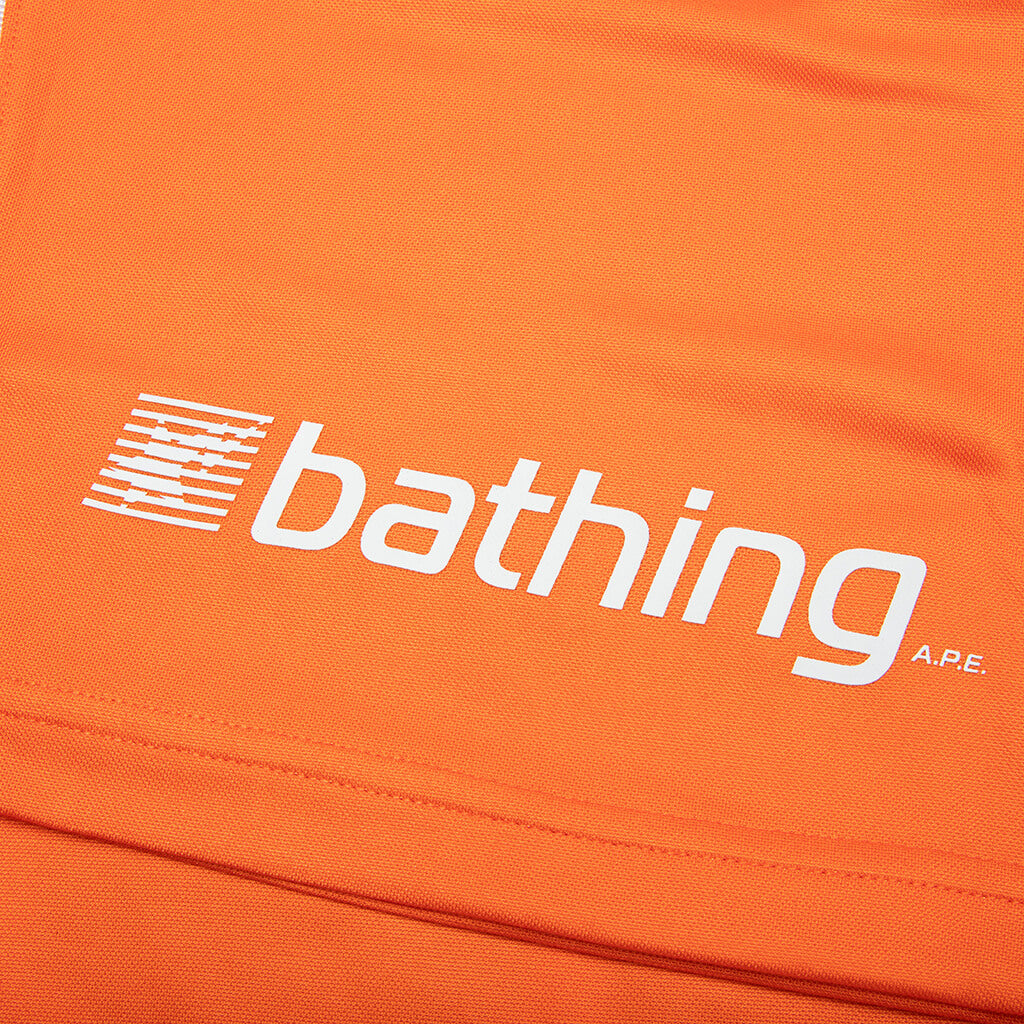 Multi Logo Relaxed Fit Soccer Jersey - Orange