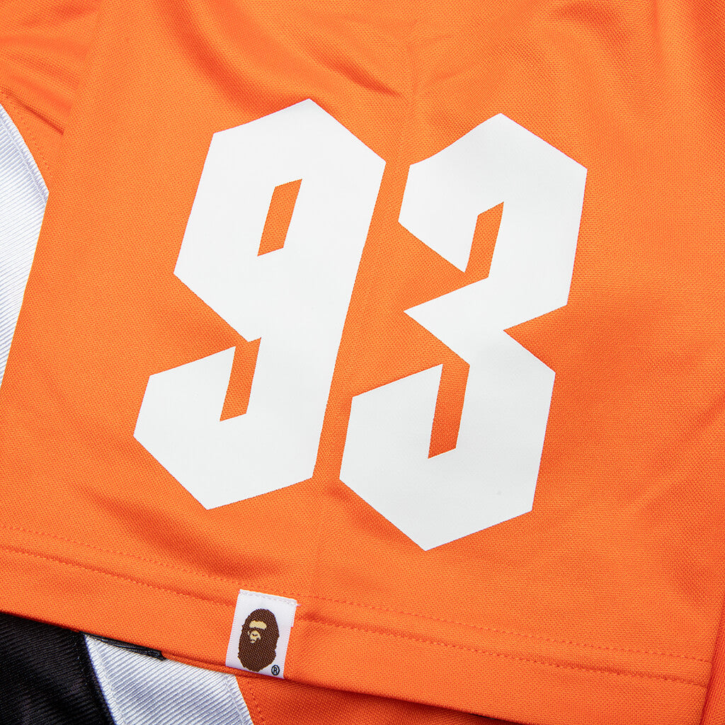 Multi Logo Relaxed Fit Soccer Jersey - Orange