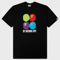 Multi Ape Head By Bathing Ape Relaxed Fit Tee - Black