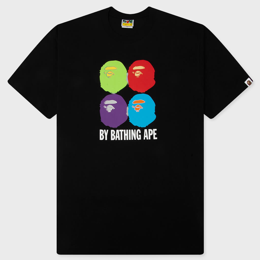 Multi Ape Head By Bathing Ape Relaxed Fit Tee - Black