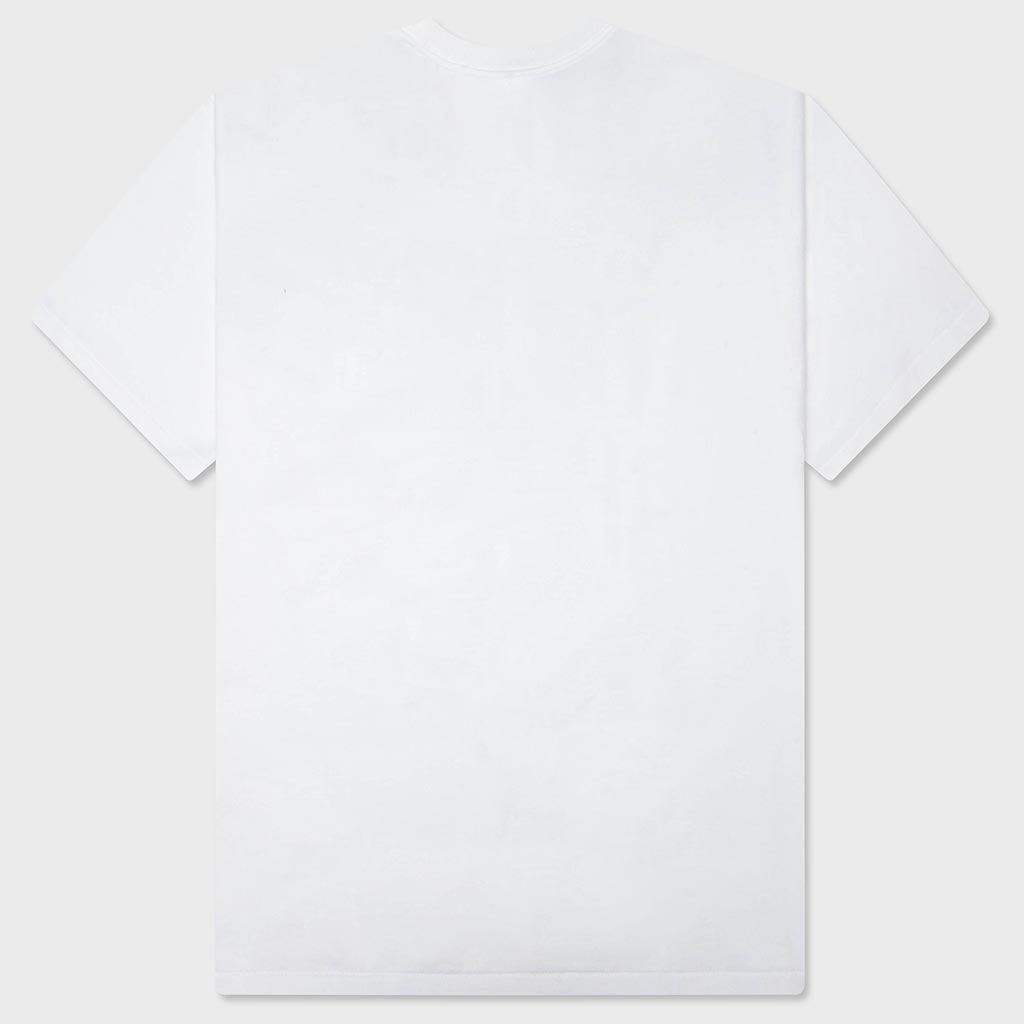 Multi Logo College Relaxed Fit Tee - White