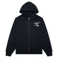 Mustang Cross Zip Up Hoodie - Washed Black