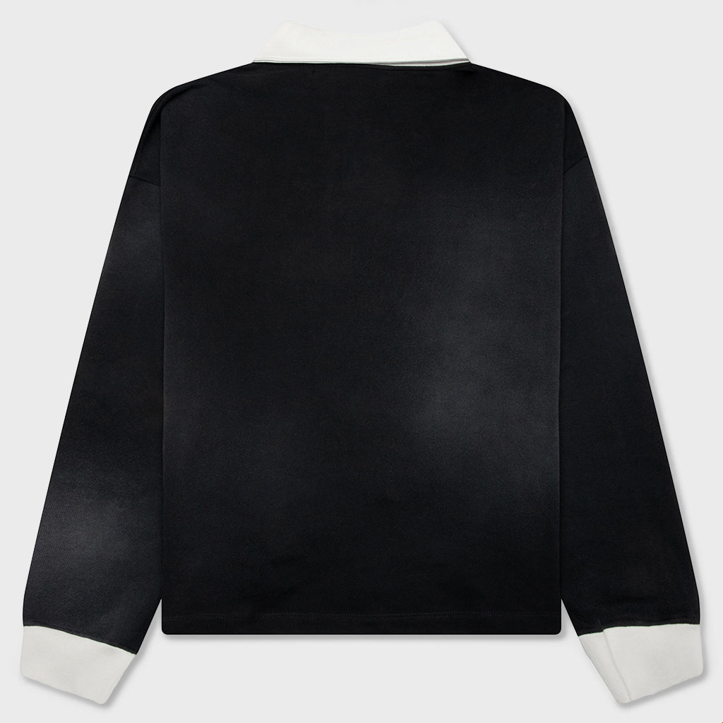 "N" L/S Polo - Black