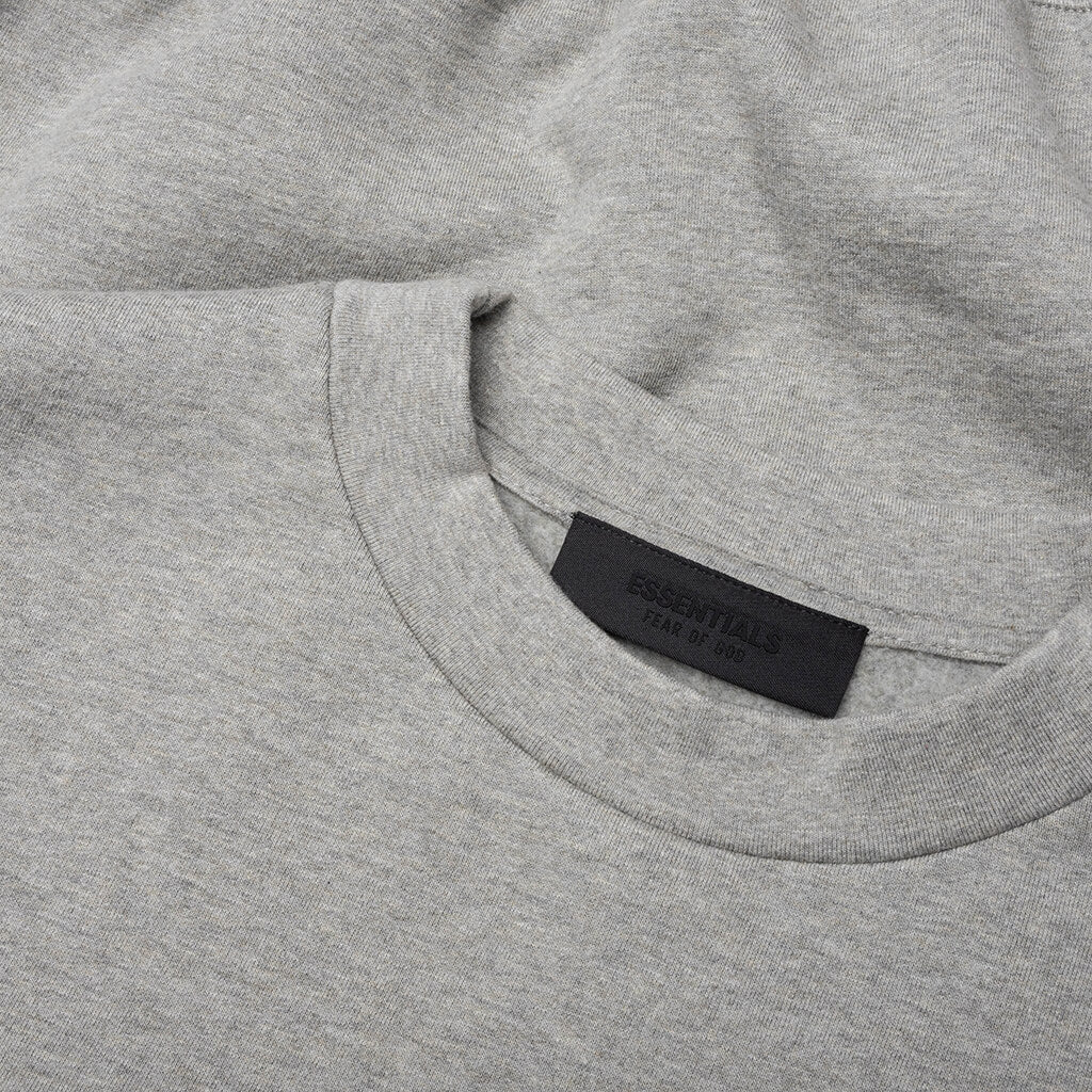 90s Crewneck - Concrete Heather/Dark Heather Rib