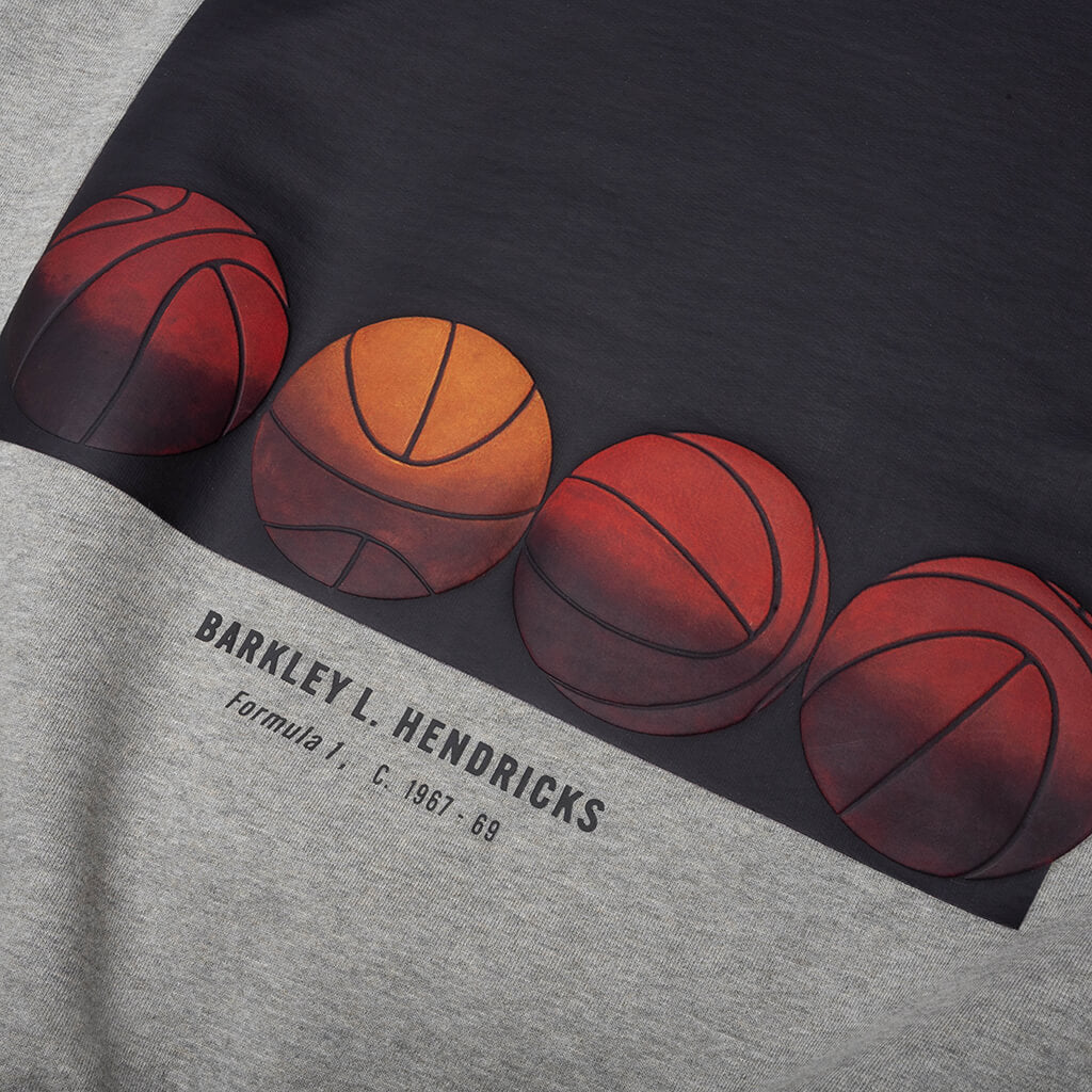 90s Hoodie - Concrete Heather/Dark Heather Rib