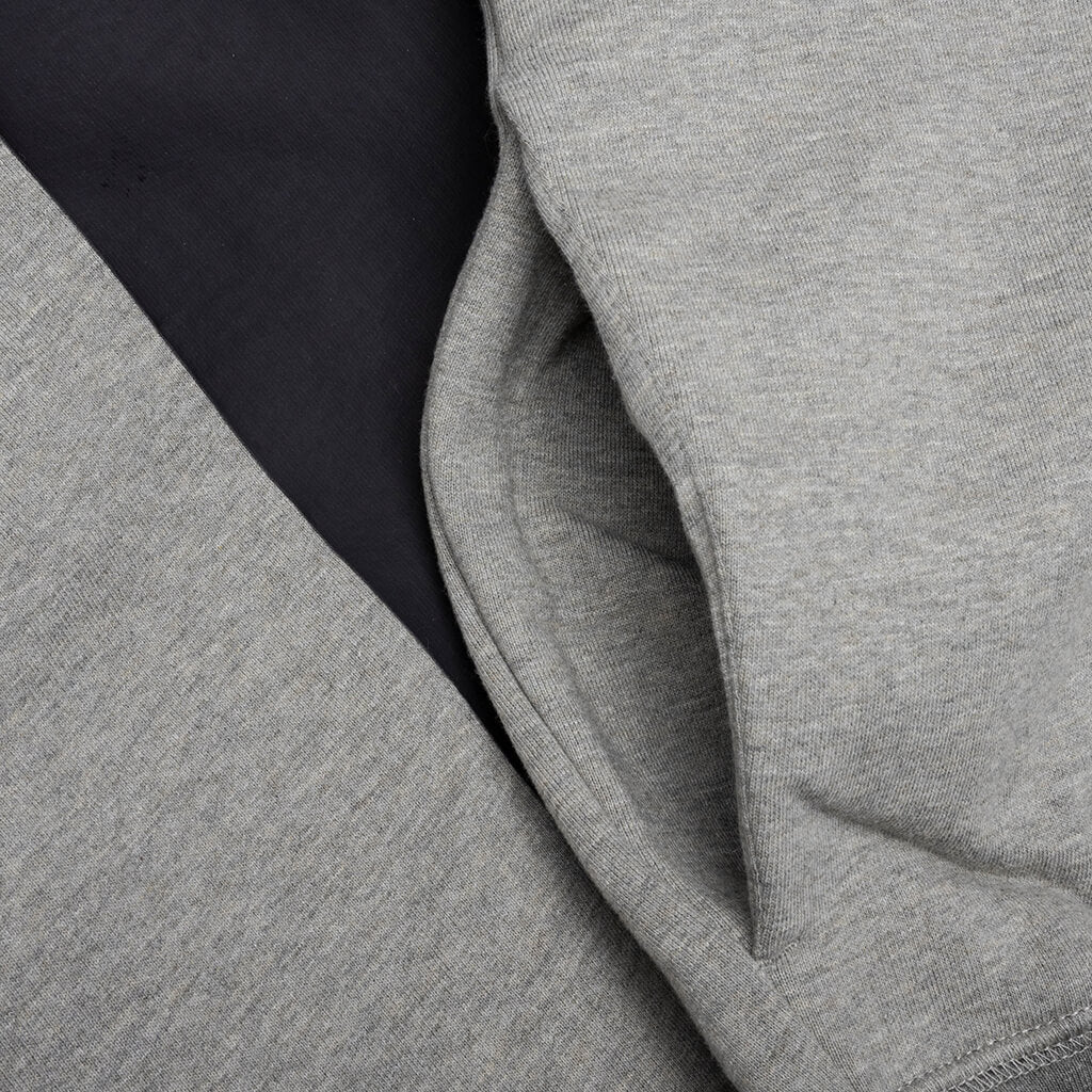 90s Hoodie - Concrete Heather/Dark Heather Rib