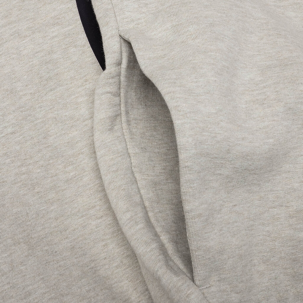 90s Hoodie - Heather Stone/Heather Rib