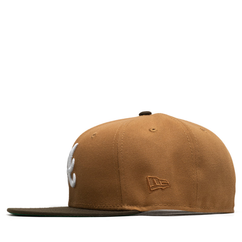 New Era x Politics Atlanta Braves 59FIFTY Fitted - Light Bronze/Walnut
