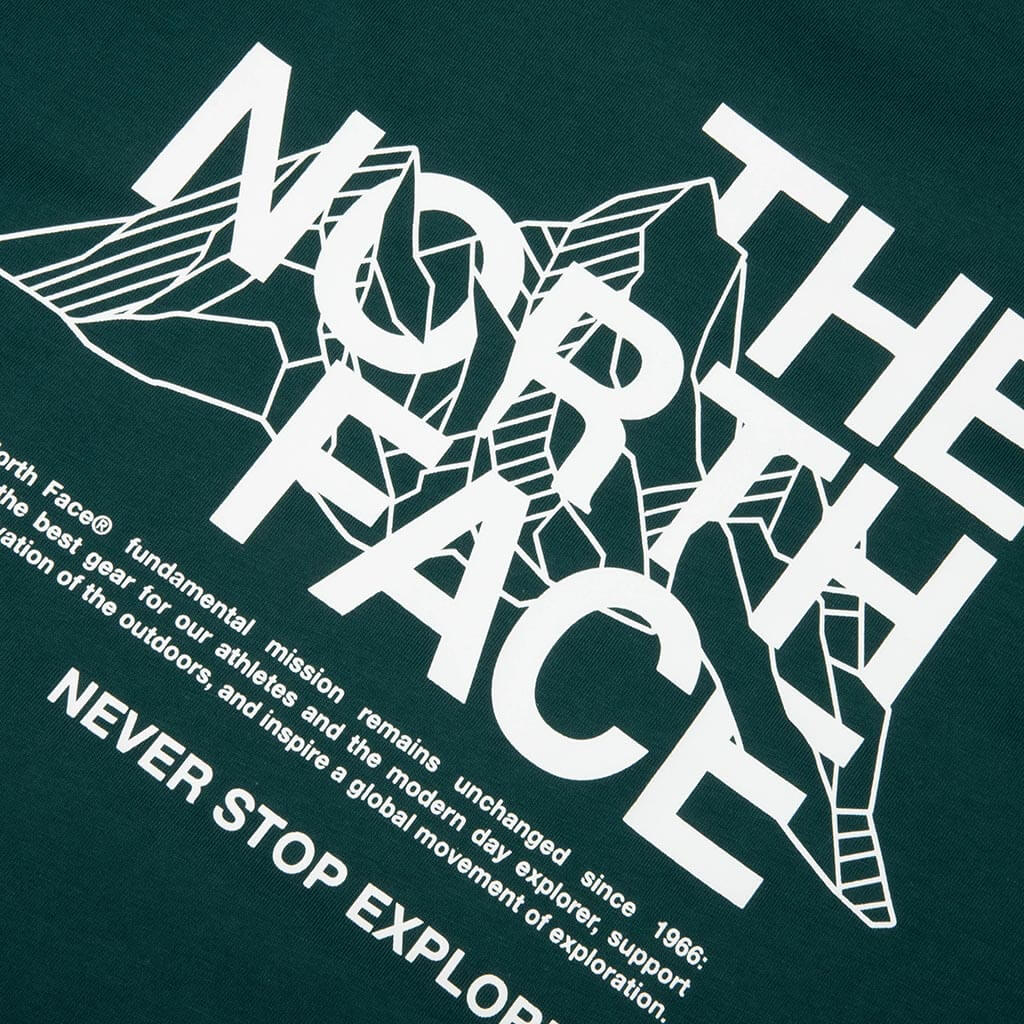 Mountain Sketch Regular S/S Tee - Pacific Teal