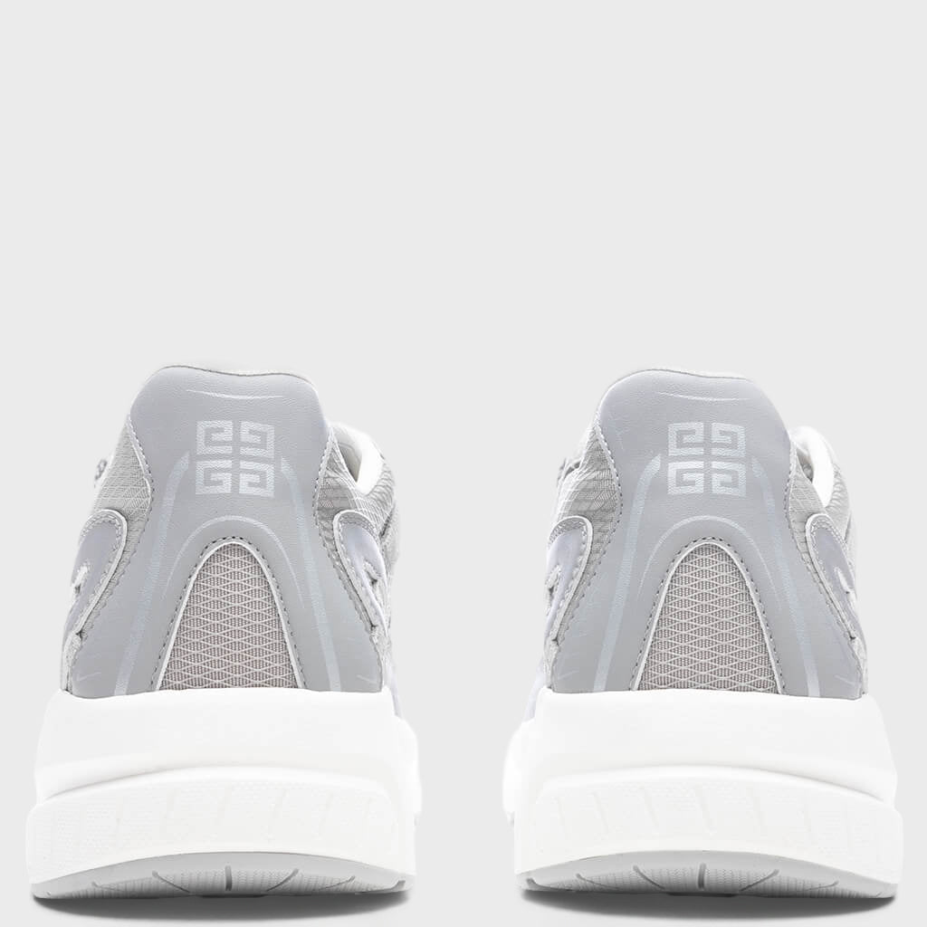 NFNTY-52 Suede and Mesh Sneakers - Light Grey