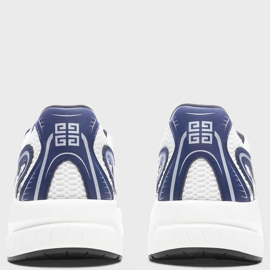 NFNTY-52 Synthetic Leather and Mesh Sneakers - Navy/ White