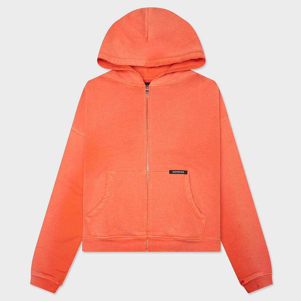 Nahmias Zip up Hoodie - Sunfade Orange