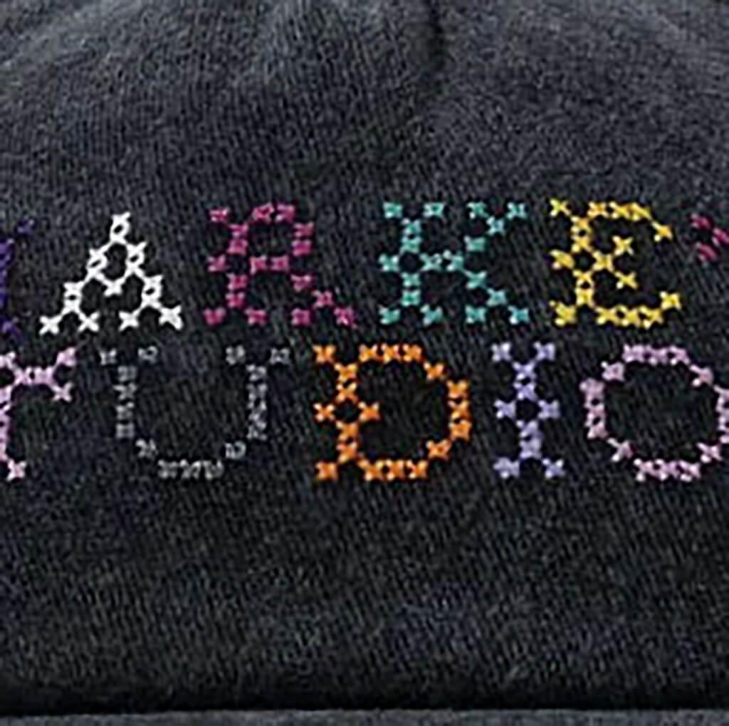 Needlepoint 5-Panel Hat - Pirate Black