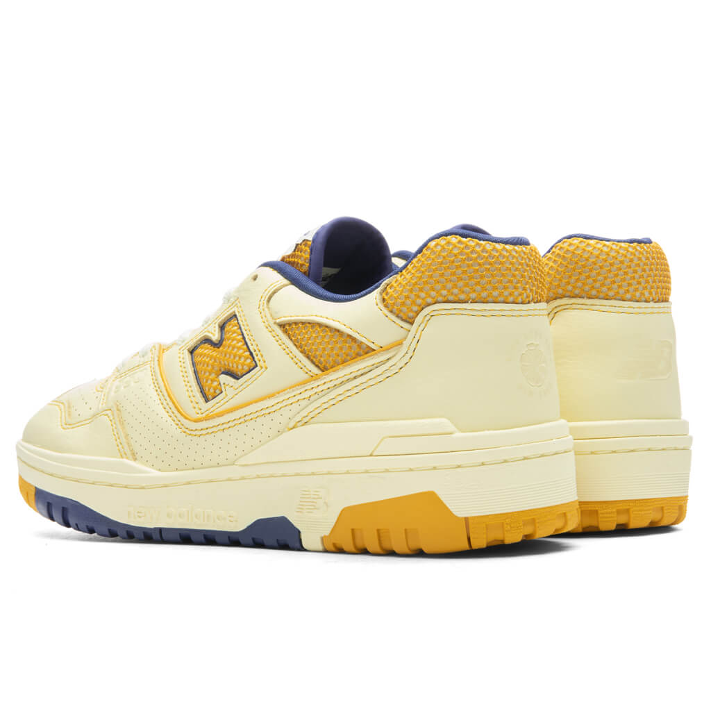 P550 Basketball Oxfords - White/Yellow