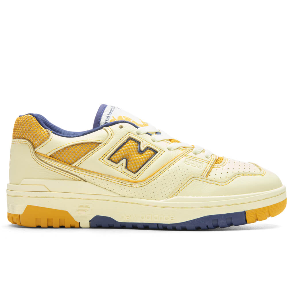 P550 Basketball Oxfords - White/Yellow