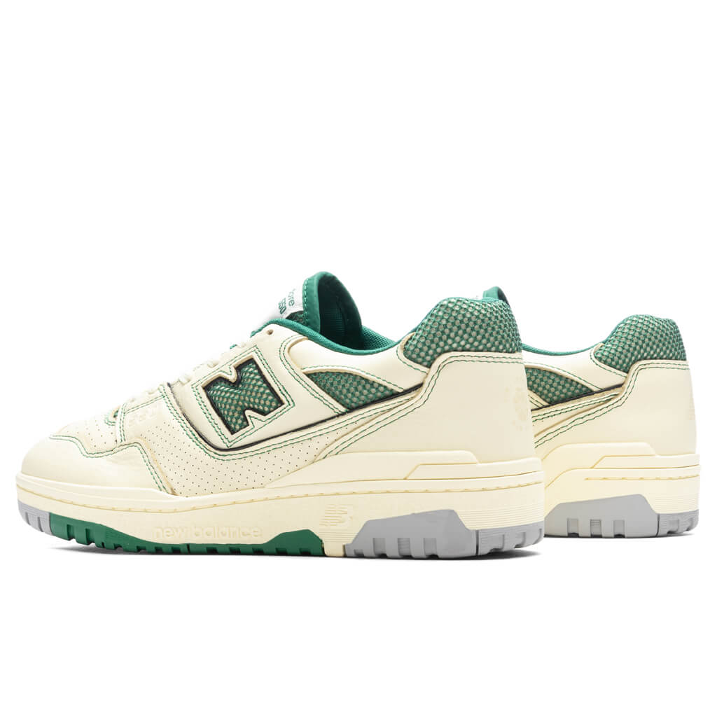 P550 Basketball Oxfords - White/Green