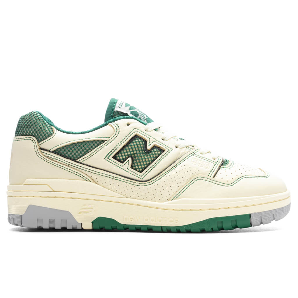 P550 Basketball Oxfords - White/Green