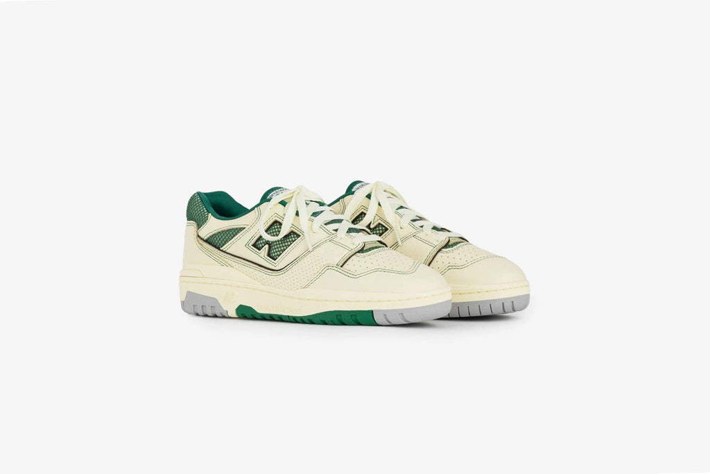 P550 Basketball Oxfords - White/Green