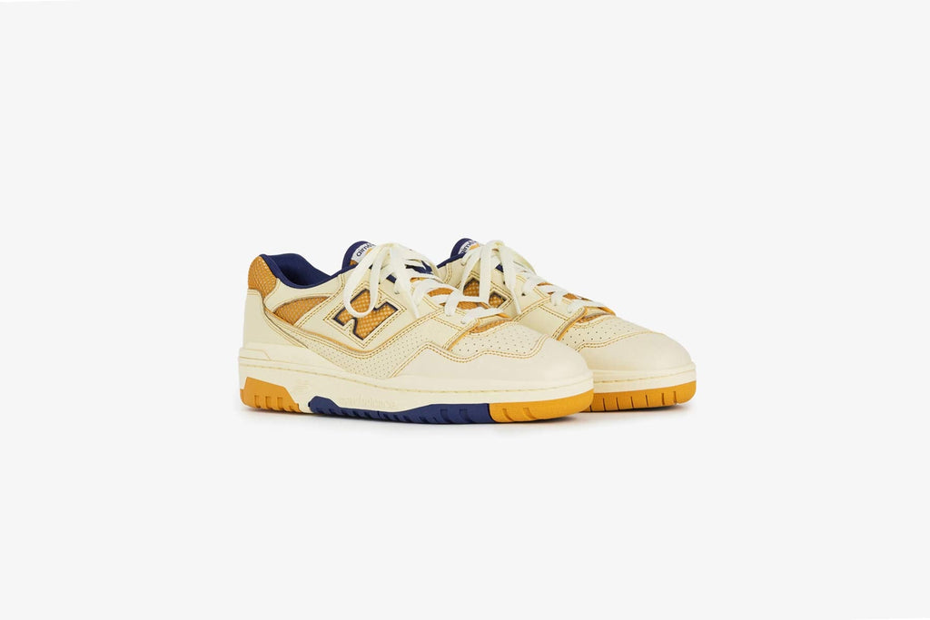 P550 Basketball Oxfords - White/Yellow