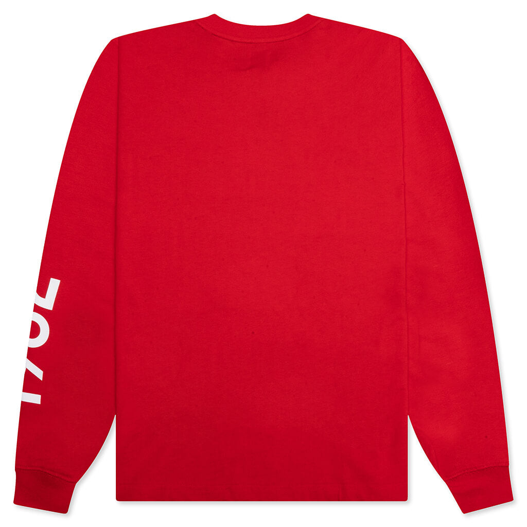 Made in USA Graphic L/S Tee - Team Red