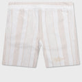 Bermuda Shorts with Stripes - White/Beige