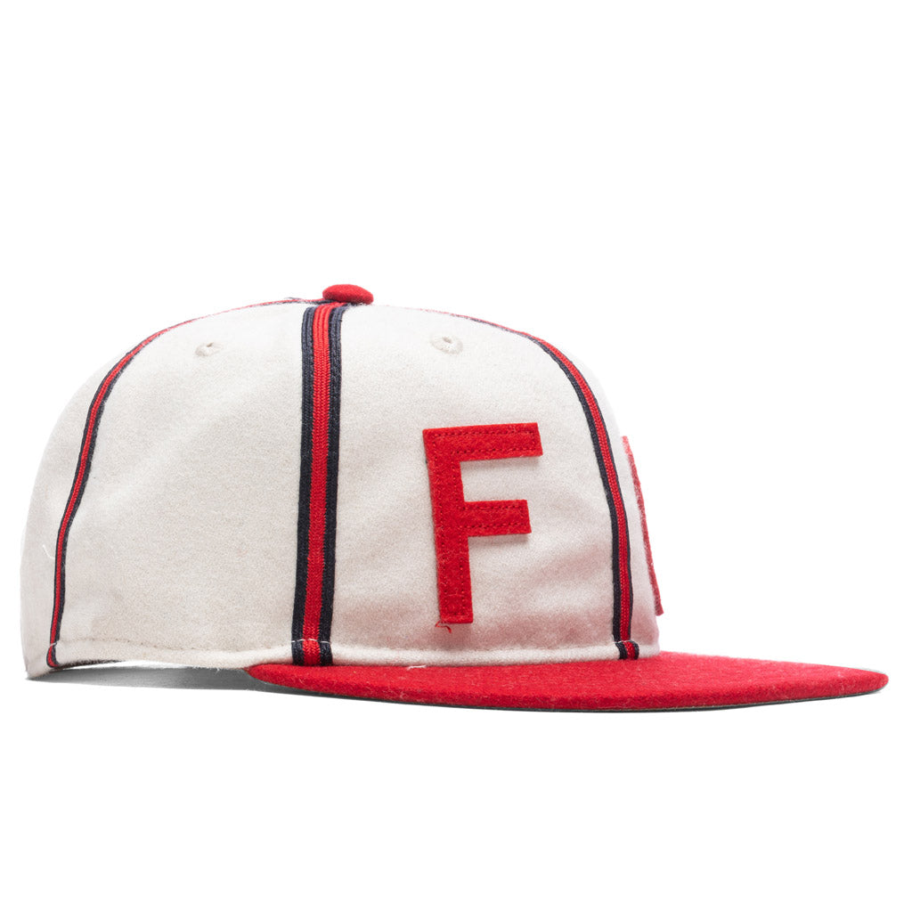 Woven "FG Hat" - Cream/Red
