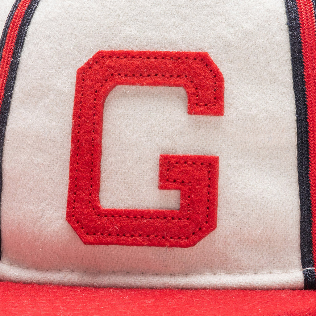 Woven "FG Hat" - Cream/Red