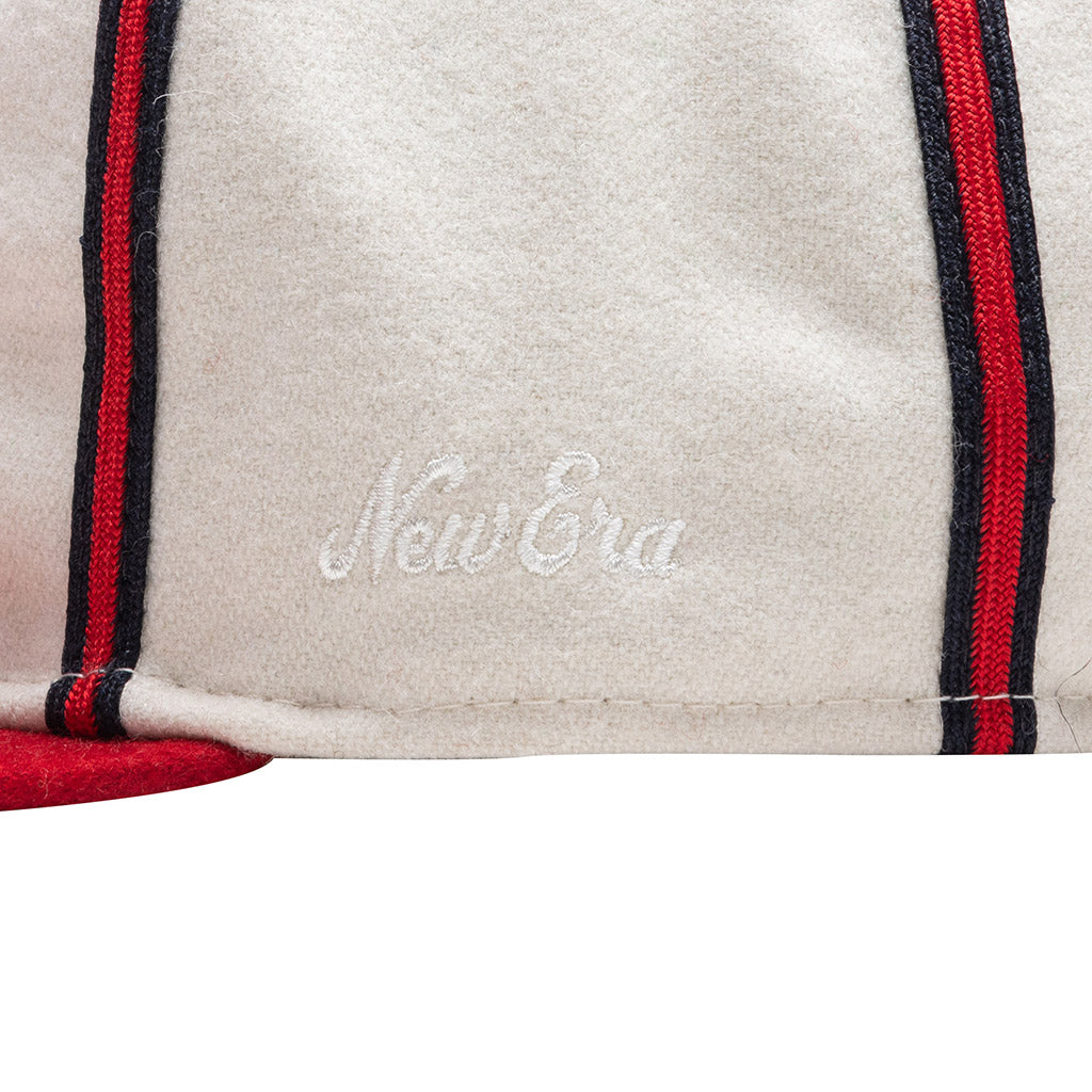 Woven "FG Hat" - Cream/Red