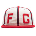 Woven "FG Hat" - Cream/Red
