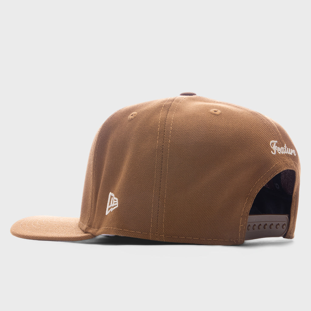 9FIFTY Curved A-Frame Old English F Snapback - Toasted Peanut