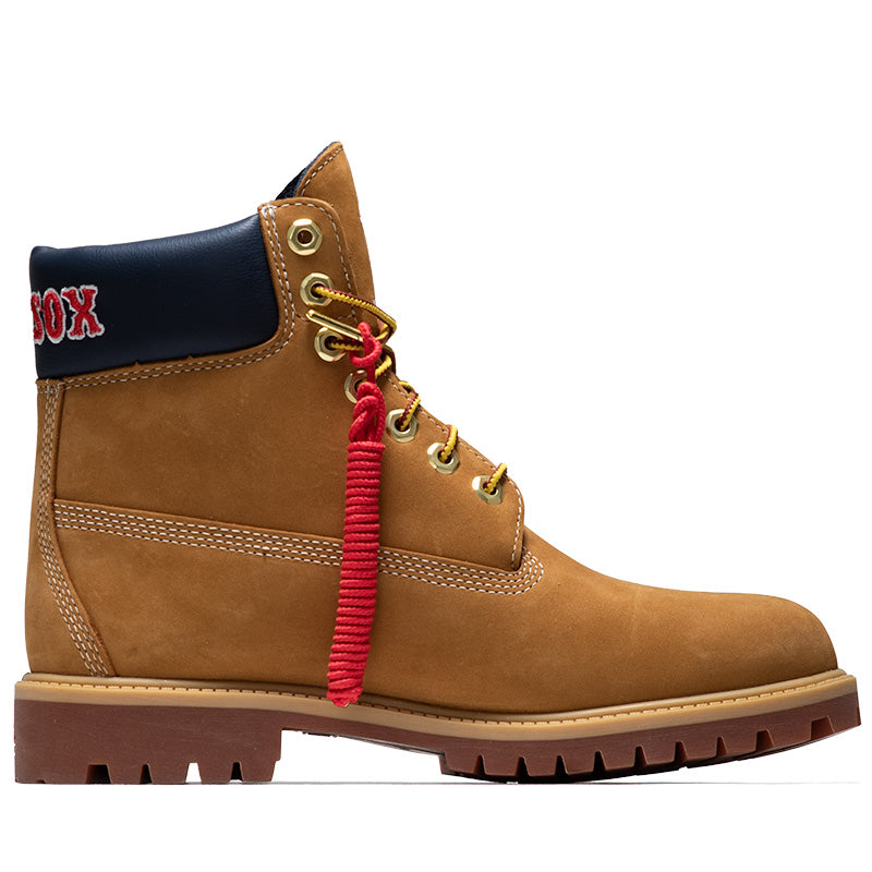 New Era x Timberland Boston Red Sox 6" Lace Up Waterproof Boot - Wheat