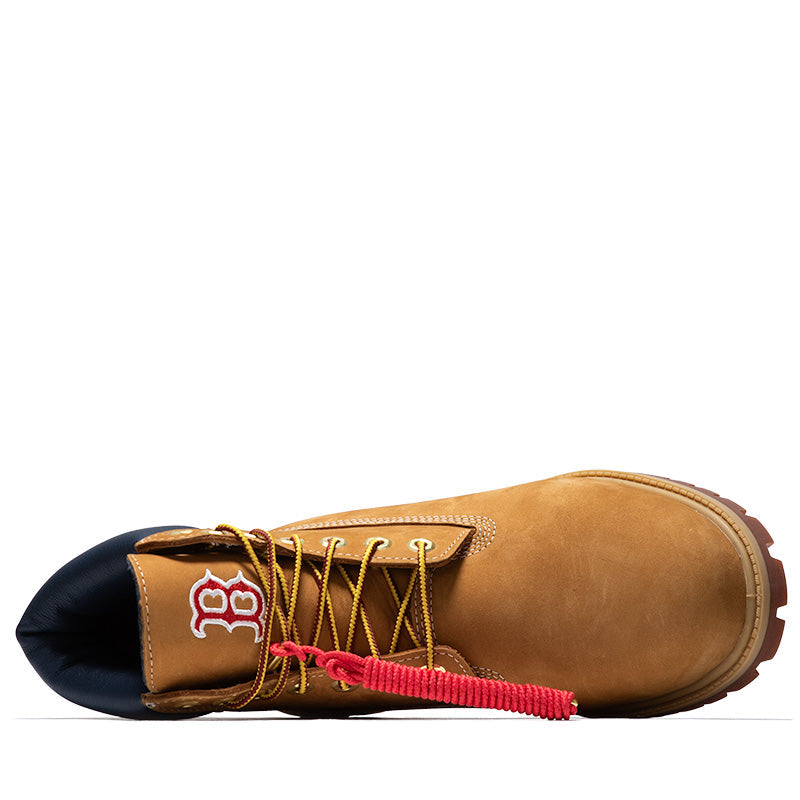 New Era x Timberland Boston Red Sox 6" Lace Up Waterproof Boot - Wheat