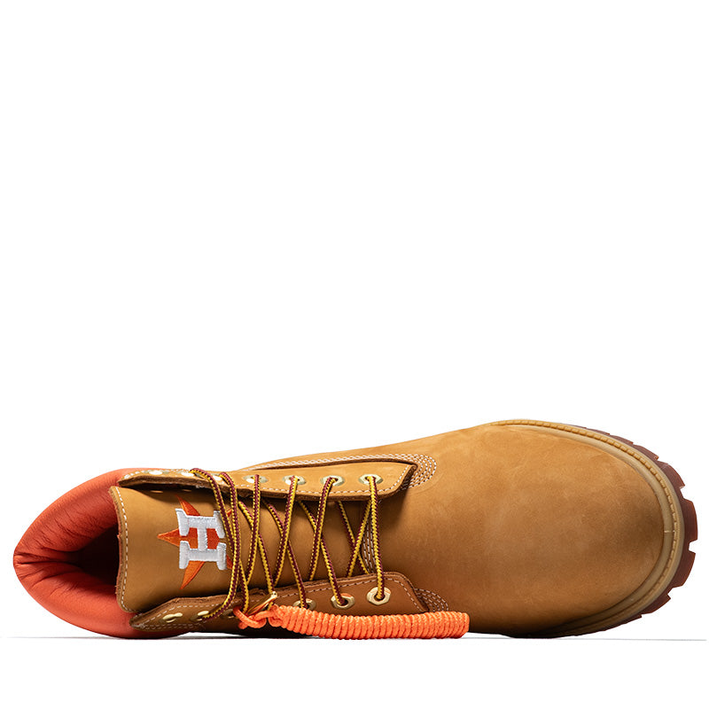 New Era x Timberland Houston Astros 6" Lace Up Waterproof Boot - Wheat
