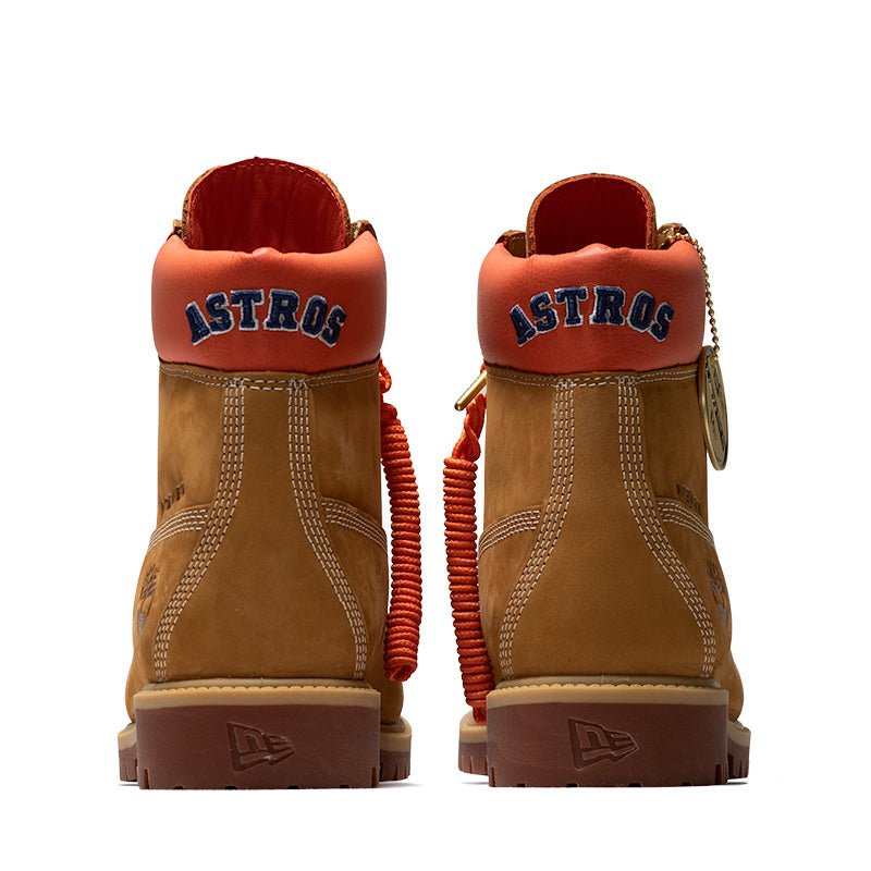 New Era x Timberland Houston Astros 6" Lace Up Waterproof Boot - Wheat